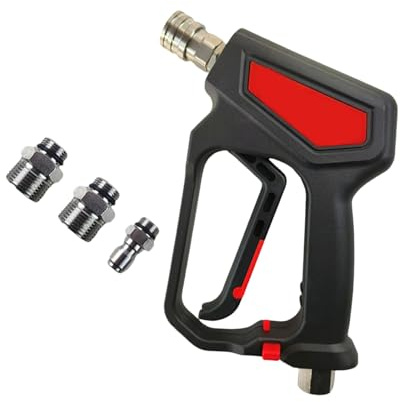 Zuoeay Set professionale per tubo da giardino con 3 connettori di tipo bloccaggio, design per lavaggio auto e patio, spray ad alta pressione