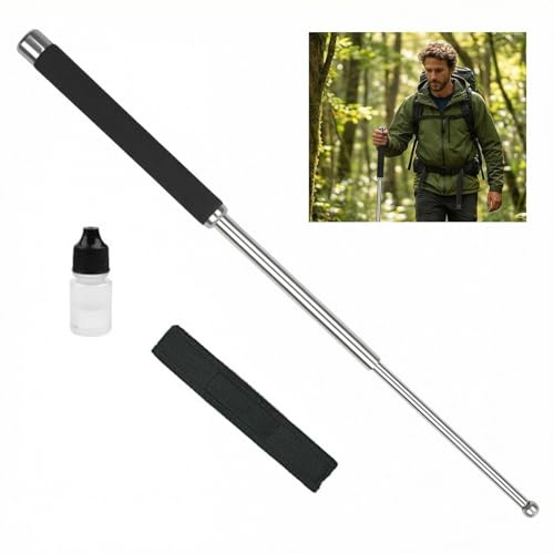 VBK Wanderstöcke Teleskop – 3-teilige Faltbare Trekkingstöcke aus legiertem Stahl, leicht & verstellbar, Outdoor-Stöcke mit ergonomischem Griff für Wandern, Trekking & Nordic Walking