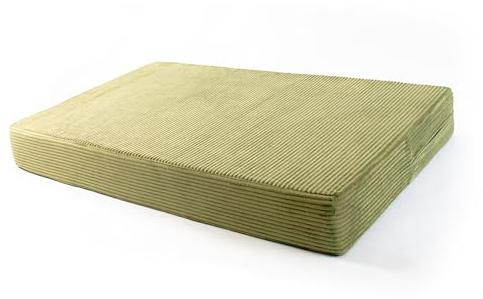 POKAR Palettenkissen Sitzkissen 120x80 cm | Palettenauflage aus Cordstoff mit Abnehmbarem Bezug | Sitzkissen Outdoor für Palettensofa und Gartenmöbel | Öko Tex Zertifiziert | Made in EU | Khaki