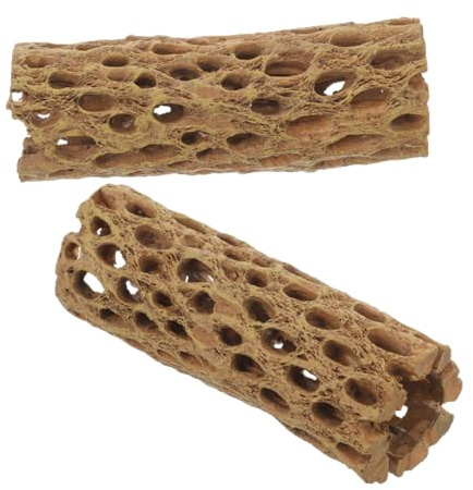 Toyvian Lot de 2 Abris en Résine Réalistes pour Crevettes et Poissons d'eau Douce, Décoration D'aquarium Naturelle, Cachette Sûre et Solide pour Habitat Aquatique, Ornement pour Aquarium