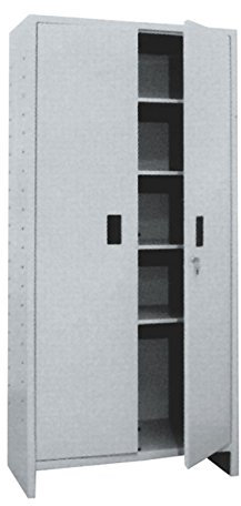 PROMETAL - Armadio tutto piani 'pratiko' in lamiera verniciata, 1 anta. completo di quattro mensole, fornito smontato, 60 X 40 X 175 Cm