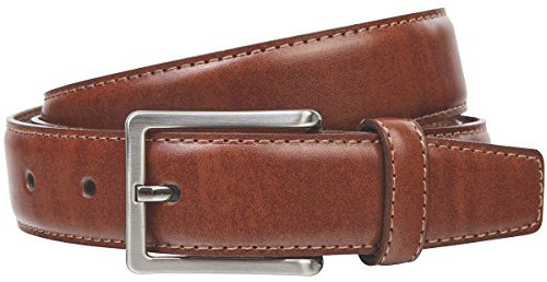 LINDENMANN Gürtel Herren Vollledergürtel aus Rindleder, 30 mm breit, kürzbar, Gürtel Herren XXL, cognac, Größe/Size:110, Farbe/Color:braun