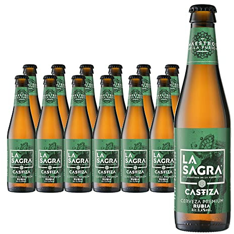 La Sagra Castiza - Cerveza estilo Blonde Ale - Alc. 5,4% vol. - Caja de 12 botellas de 330 ml - Total: 3960 ml