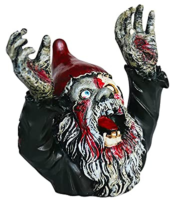 ERZU nain zombie - Décoration d'Halloween effrayante - Accessoire d'Halloween effrayant pour cimetière - jardin zombies - Pour jardin, terrasse, cour, pelouse