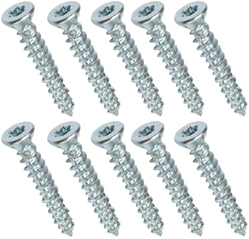 AERZETIX - C48379 - Satz von 10 Schraubanker betonschrauben ankerschrauben direkt für beton Ø7.5x52mm senkkopf konisch - mit abdruck stern T30 - direkte befestigung ohne dübel