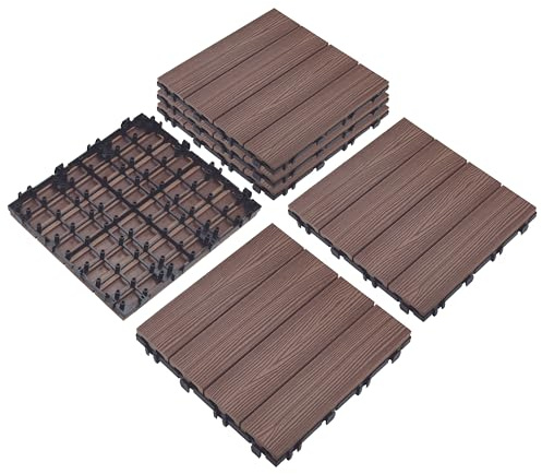 Design House Russet Canyon, Piastrelle per ponte quadrato, 30,5 cm x 30,6 cm, confezione da 6