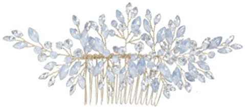 RUVOO Haarkamm Braut Haar Kamm Hochzeit Hochzeit Haarkamm Braut Stirnband Gold Haarschmuck Blume Braut Hochzeit Haarband Damen Kamm Braut Haarschmuck