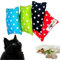 SNOOZYCAT® 4 Stück wiederbefüllbare Katzenkissen mit 4 Stück natürlicher 100% Katzenminze oder Baldrian zum nachfüllen für Katzen, handgemacht und waschbares Duftkissen, Made in Germany (Baldrian)