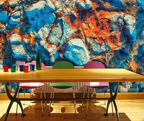 Fototapete 3D-Retro-Stein-Tapeten-Wandbilder, 120 x 80 cm Moderne Wanddeko Design Wand Dekoration Wohnzimmer Schlafzimmer Büro Flur