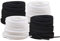 LIANRISES 4 Pares Cordones Zapatillas Deporte Cordones Anchos Cordones Blancos Zapatillas Cordones Negros