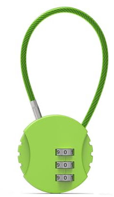 LUNCHS Zahlenschloss 3-stellig Wasserdichtes Vorhängeschloss, Rückstellbar Für Die Aufbewahrung Von Werkzeugkästen In Der Schule, Im Fitnessstudio Oder Im Schließfach (Color : GrüN)