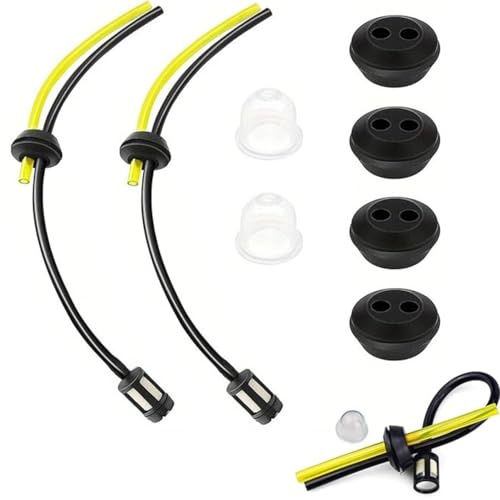 Bränsleslang tank trimmer bensinfilter, med packningar och primer, bensin bensinfilter förgasarrör för trimmer bensinslang universal (8 st)