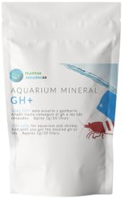 PlantasAcuario Aquarium Mineral GH+, Sales de remineralización para Acuario y Gambario 800 Gramos