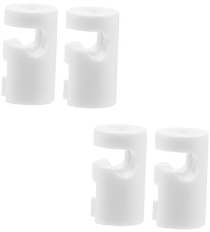 Veemoon Zugentlastungsstecker für Stromkabel, 4 Stück, Weiß, Kunststoff