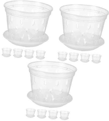INOOMP 15juegos De con Drenaje De con Trayectorias para Jardín y Decoración De Interiores Material Resistente y Transpirable