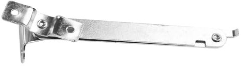 2 pezzi Cerniere a treppiede di supporto Cerniere decorative in ferro anticato in bronzo Cerniere for mobili Porta dell'armadio Ferramenta for cucina(Silver)