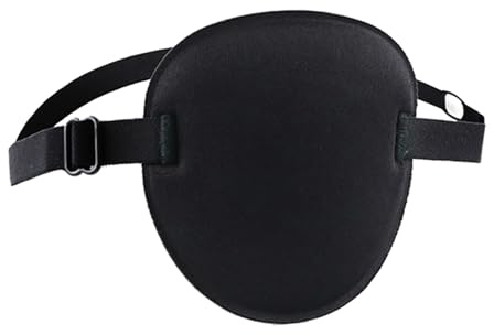 Verstellbare Augen-Patches, Piratenaugen-Patch links rechts | Verstellbare | Piraten-Augenabdeckung, schwarze Augenklappe, verstellbare weiche Augenklappe für Erwachsene, ,