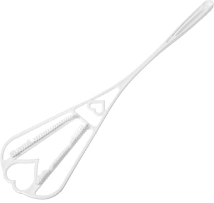 DECOMELODY Plumeau à Poussière Blanc Créatif Brosse à Poussière à Main pour Nettoyage Maison pour Couettes Tapis et Vêtements Design Ergonomique Confortable