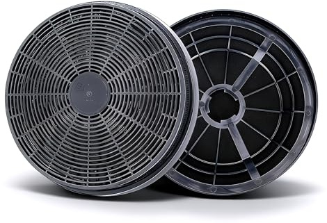 2 filtri ai carboni attivi Ø175 mm per cappa aspirante Bomann KF561 DU652 PKM CF110 Respekta MIZ0023 MIZ0023N Klarstein 10030983 Brandt AS0015184