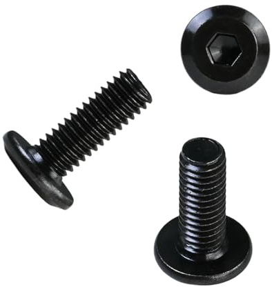 100 Pièces Vis M6 x 16mm Tête Fraisée Noire à Six Pans Creux En Acier Inoxydable Pour Assemblage De Meubles Et Secteur Mécanique