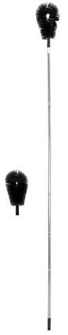 Anneome Spazzola Estensibile per Pulizia Grondaie Asta Telescopica Regolabile, Setole Resistenti, Accessorio per Grondaie e Tetti, Strumento per Manutenzione da Terra per Casa e Ufficio