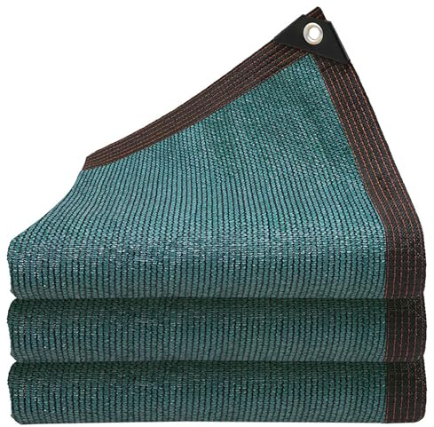 Telo Ombreggiante Verde 4x8m 90% Rete Ombreggiante Con Occhielli,Tessuto Ombreggiantes Traspirante HDPE,Vele Privacy Antistrappo per Serra/Balcone/Cortile/Tetto/fiori/pianta
