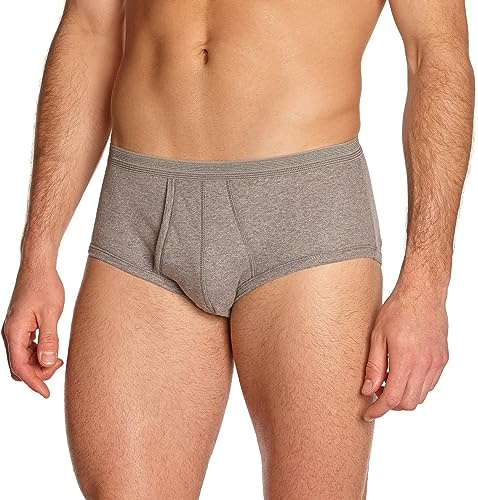 Eminence - Slip Homme Taille Haute Ouvert - 100% Coton Peigné - Avants Doublé - Label Oeko-TEX® Standard 100 - Maintien Supérieur, Grand Confort, Hypoallergénique