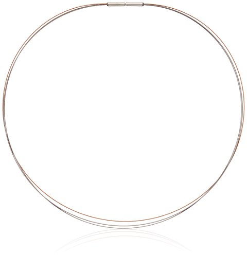 Boccia Damen-Collier 3-FACH Edelstahl teilvergoldet 45.0 cm - 0804-0345