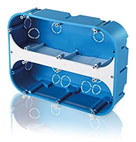 f-tronic Mehrfach-Hohlwanddose, massiv, HW60, 6-fach, 1 Stück