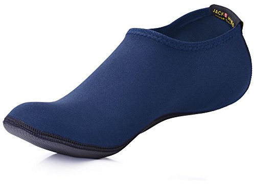 JACKSHIBO Schwimmschuhe Damen Barfussschuhe Barfußschuhe Herren Badeschuhe Wasserschuhe Strandschuhe Surfschuhe Aquaschuhe, Blau2 39/40 EU L