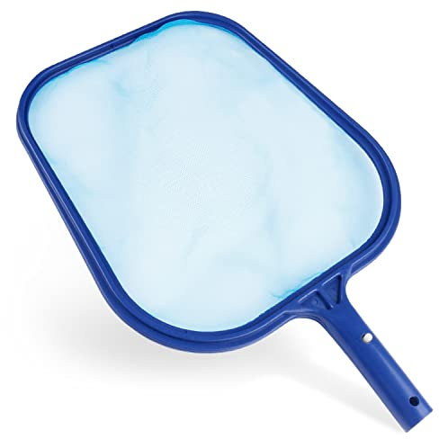 TedGem Pool Skimmer, Swimming Pool Pond Flat Net / Leaf Skimmer Heavy Duty Leaf Skimmer Durable & Lightweight for Cleaning Swimming Pool Leaves & Debris (Small)