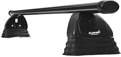 Summit SUP-014 Premium Steel Multi-Fit Roof Bars for car, Lockable, Pair, 1.15m, Black