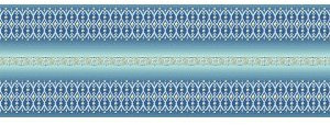 Ludwig Bähr 5 x Transparentpapier 115g/qm A4 VE=5 Blatt Bordüren türkis