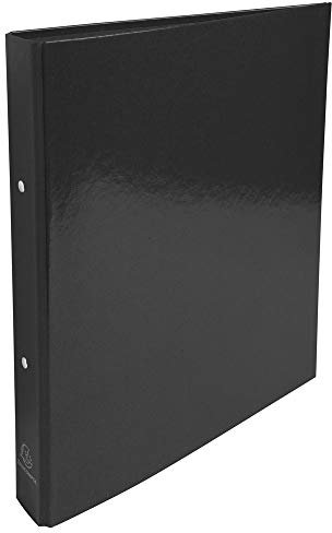 Exacompta 549291E Ringbuch OPAK für DIN A4, 2-O Ring Mechanik 30 mm, Rücken 40 mm, Außenmaße 32 x 26 cm schwarz