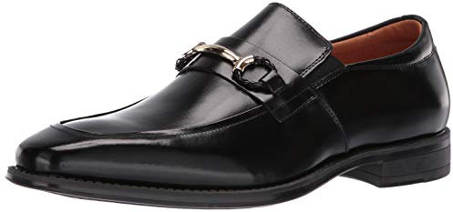 STACY ADAMS Herr Pierce Moe-Toe Slip-on Penny Loafer, Svart, 43 EU