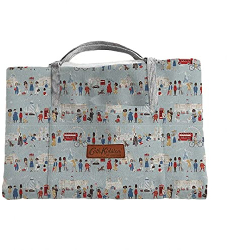 Pet Brands Cath Kidston Hunde-Reisedecke, faltbar, maschinenwaschbar, Haustierdecke mit London-Druck und Gepunkteter Rückseite, atmungsaktives Gewebe mit Griff, 100 x 70 cm, Mehrfarbig