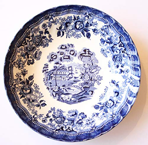 Churchill China Queens Tonquin Bol à pâtes Bleu et blanc 22 cm
