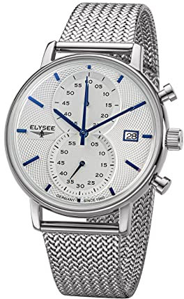 Elysee Herrenuhr Minos 42 5 ATM Herren Silber 83830, 83831, 83832, 83833, 83834, 83835