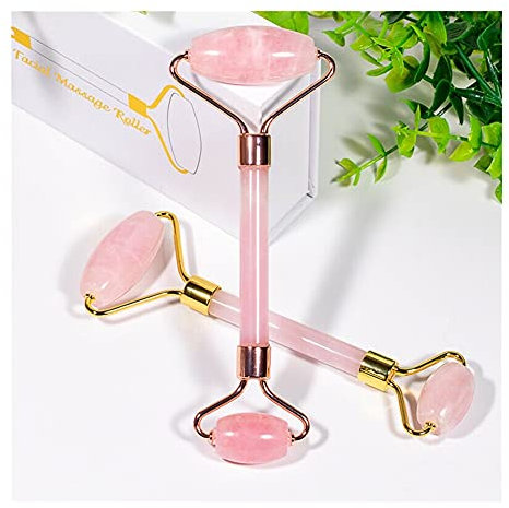 Heilende Kristalldekoration. Rosenquarz Silent Jade Roller Massagegerät Für Gesicht Rosa Stein Anti Cellulite Falten Gesichtsbehandlung Hautpflege Massage Roller Hubwerkzeug ( Size : 1pc 14-15cm )