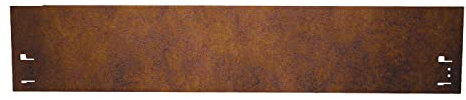 RasenkanteMetall Abschlussstück - 3er Set - 1,13m Verlegelänge - Garten Beeteinfassung 18,5cm hoch - Stabile Beetbegrenzung-Metall - Metall-Rasenkante je 1,13m Länge – Corten-Stahl