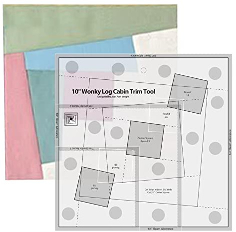 Dirfuny Quiltschablonen aus Acryl zum Schneiden, Modellierlineal von Kleidung – Quilt-Modelle Werkzeug für Holzhäuser aus Acryl für Schnittmuster
