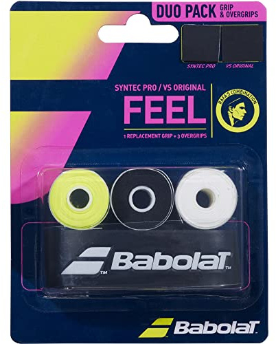 Babolat Syntec Pro Grip + VS Original Overgrips (4er-Pack)