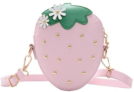 PACKOVE Erdbeerförmige Umhängetasche Für Jungen Und Mädchen 1-teilige Handtasche Benutzerfreundliches Design Für Wochenende Und Ausflug