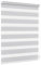 Jalousiescout Doppelrollo Klemmfix ohne Bohren & mit Bohren, 140x150cm Hellgrau Rollo Fensterrollo lichtdurchlässig & verdunkelnd，Sonnenschutzrollo Zebrarollo für Fenster & Türen