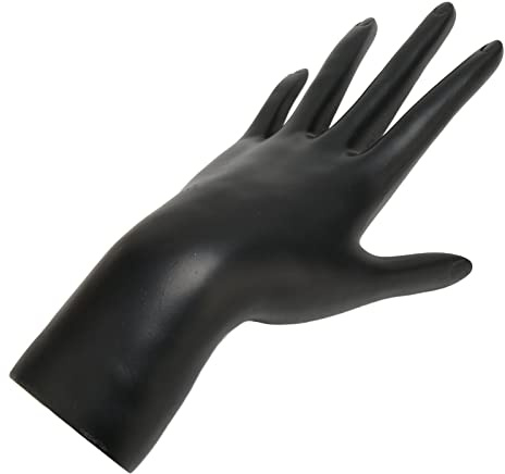 Glomora Mano De Maniquí Femenina, Soporte De Exhibición De Joyería Negro De Resina para Anillo, Pulsera, Reloj, Diademas