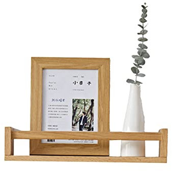 MEBSJY Zeitungsregal aus Holz, Aufbewahrungskorb, an der Wand montiertes Zeitschriftenregal, Zeitschriftenhalter, schwebende Regale für Büro, Wohnzimmer, Schlafzimmer, 15,6 Zoll