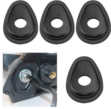 JNNJ 4 Stücke Motorrad Adapterplatten, Bequem Motorrad Adapterplatten, Motorrads Blinker Adapter Platten Kompatibel, Blinker Dichtung, Motorrad Blinker Dichtung, Motorrad-Adapterplatten Led-Leuchten