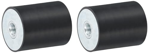 QUARKZMAN 2 Stück 40 x 50mm M10 Gummidämpfer Multi-Typ-Gummipuffer | Schwingungsdämpfer, für Motorraum und Luftkompressoren