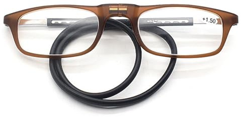 ABETOS Magnet Lesebrille Herren Damen Lesebrillen mit Magnetverschluss Vorne Leicht Flexible TR90 Faltbar Lesehilfe Sehhilfe Zum Umhängen