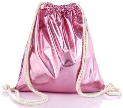 Glamexx24 Turnbeutel Rucksack Gymbag Unisex Gym Bag, 32 x 44 cm Kordelzug Sportbeutel Damen, Herren, Kinder Sack Zum Bemalen für Fitnessstudio, Reisen, Schwimmen, Strand